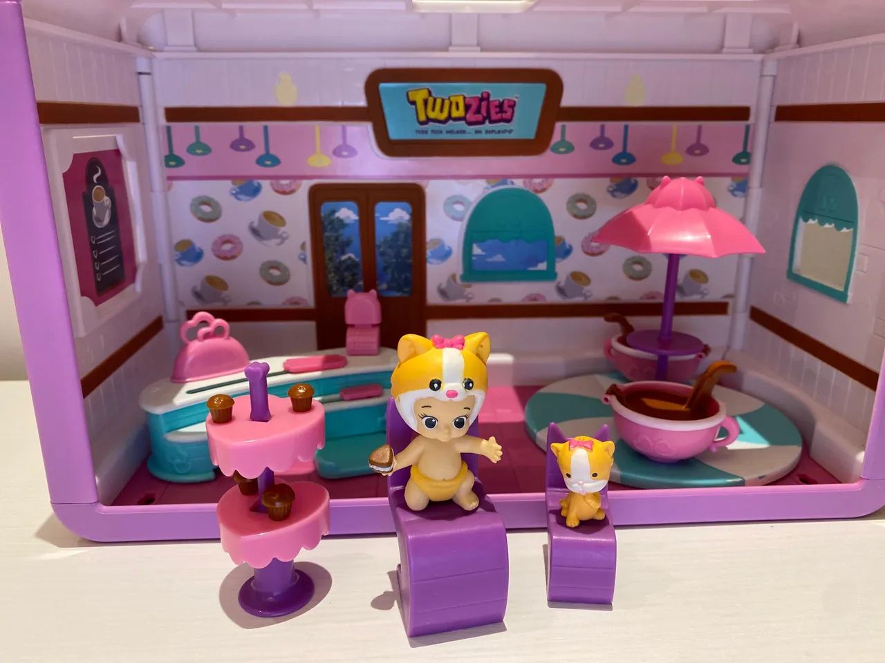 Mini brinquedos, bebê e pet: Twozies Café divertido
