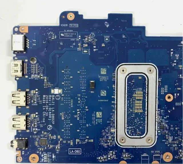Placa Dell inspiron Bal21 LA-D802P  15 5567 CN-081YW5 081yw5 SR2ZU I5-7200U ddr4  - Foto 2