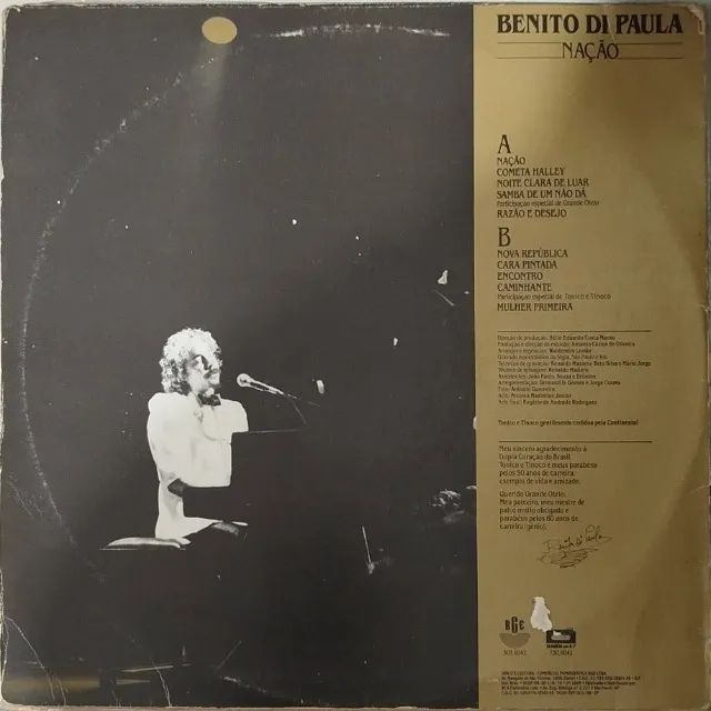 LP Disco Vinil Benito Di Paula Nação