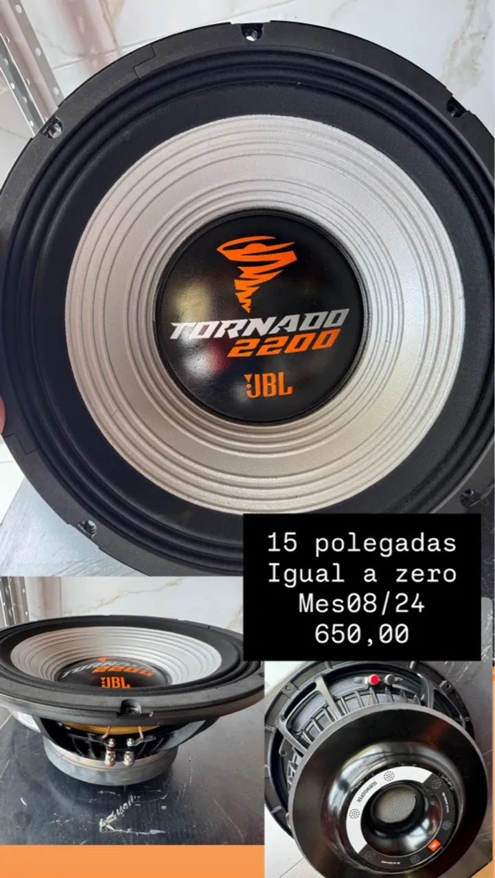 Alto Falante JBL Tornado 2200 15 Polegadas