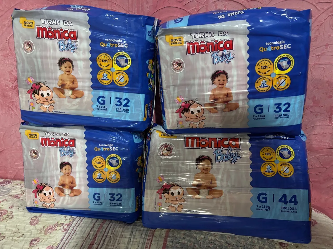 Fraldas Turma da Mônica Baby G (32 e 44 unidades)