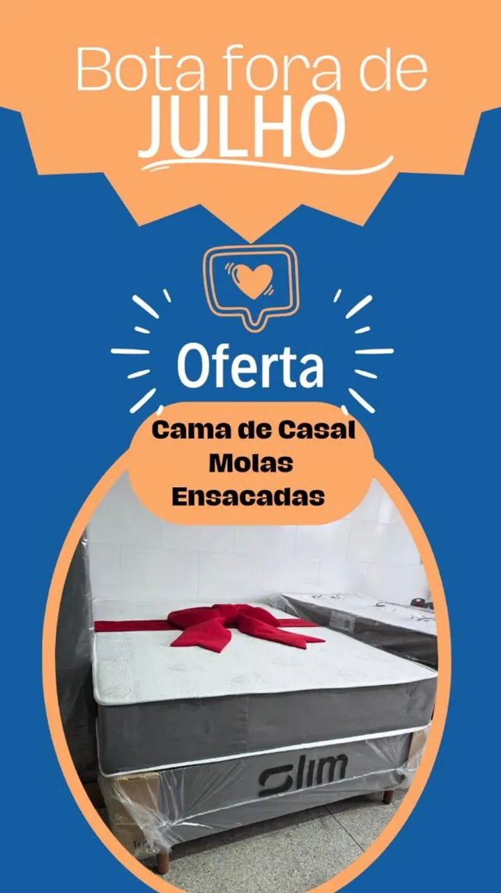 Cama box casal com Molas Ensacadas 