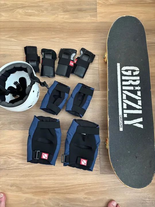 Skate Completo e Equipamentos de segurança  - Foto 4