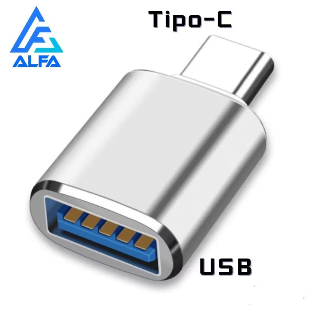 Adaptador Conector Tipo C para USB 3.0 OTG Conversor Macho USB-C