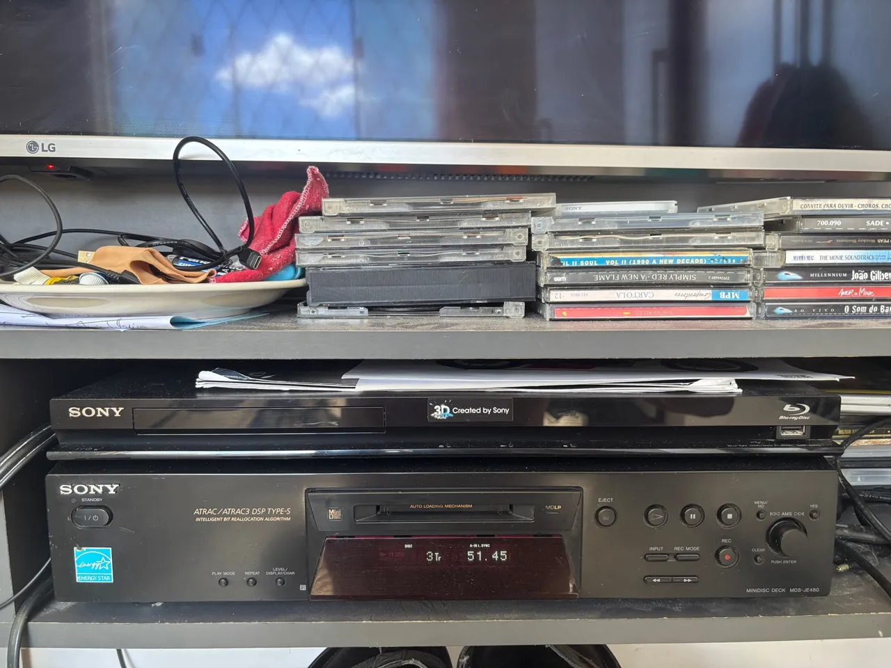Sony Blu-ray Player e Minidisc Deck