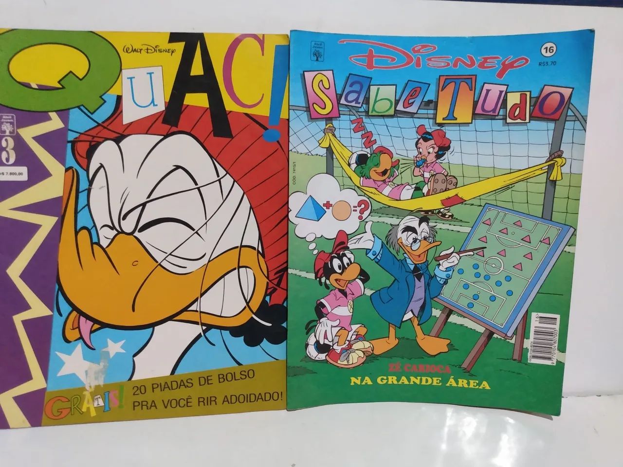 Revistas Da Disney Antigas - Disney Sabe Tudo Zé Carioca Na Área Quac ! 