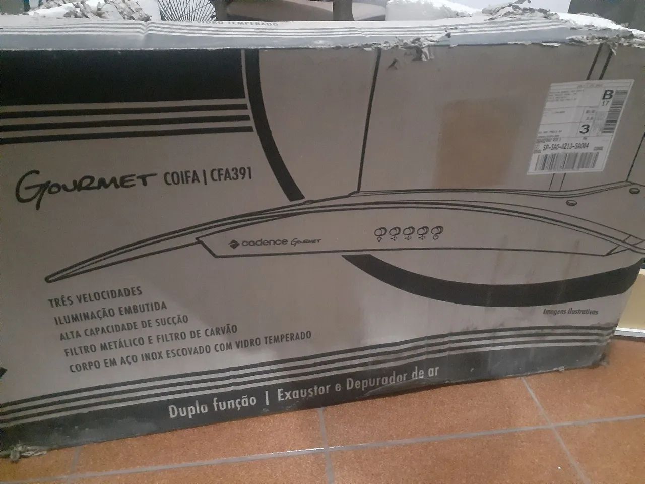 Coifa Depurador de ar e exaustor Cadence