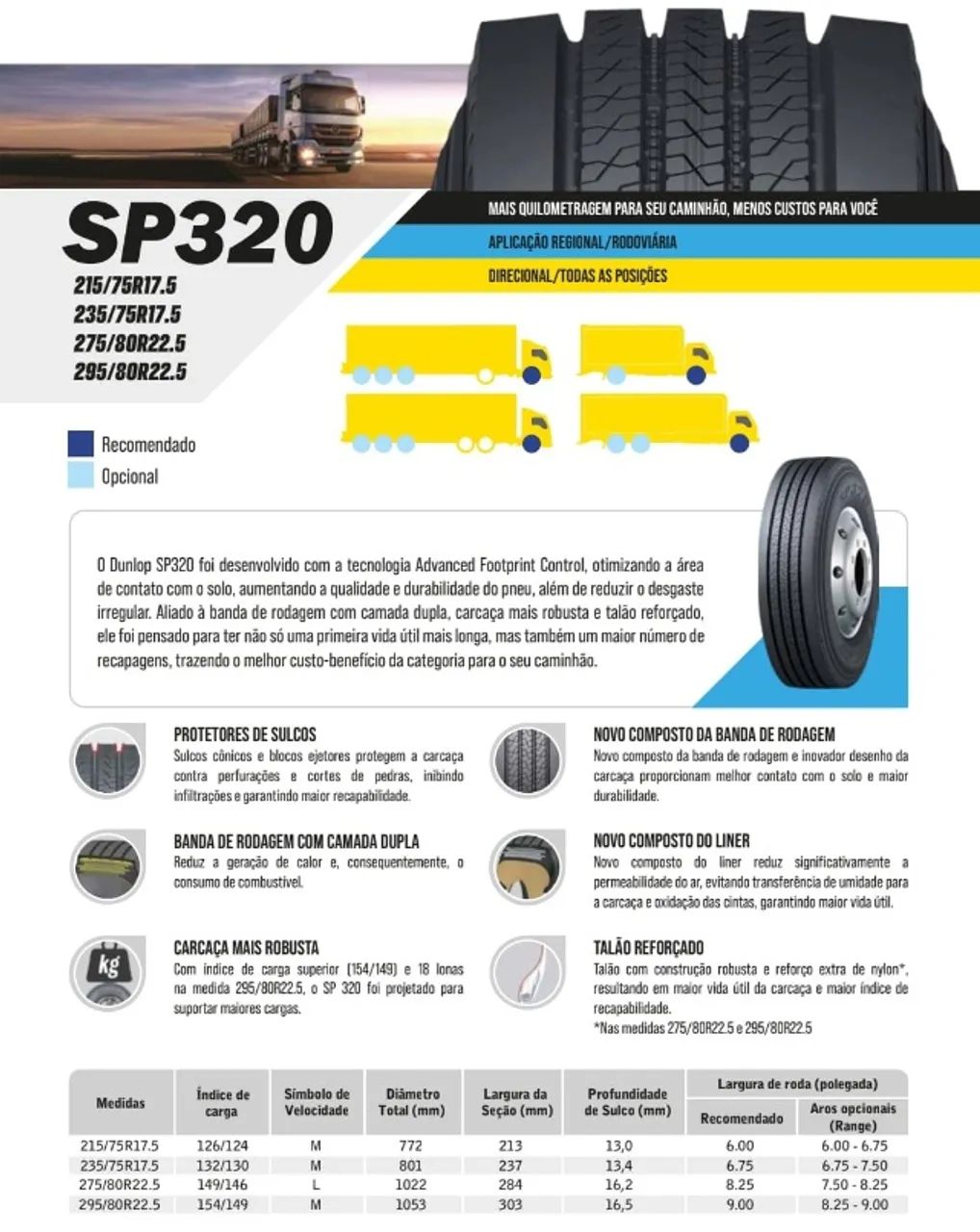 Pneus novos marca Dunlop Nacional 1° linha - Foto 2