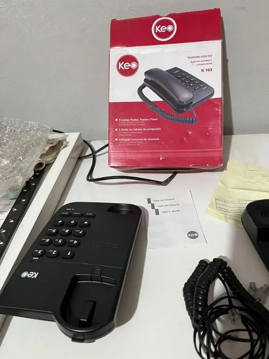 Telefone Fixo Keo K 103 - Novo - Foto 3