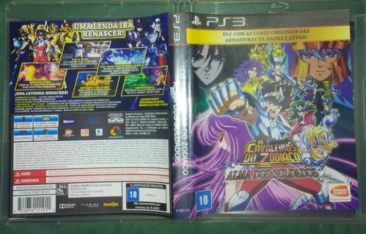 Os Cavaleiros do Zodíaco - Alma dos Soldados (PS3) Raro - Oportunidade