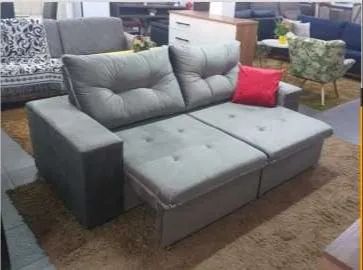 Sofá Roma 1,70m Tecido Suede (ENTREGAMOS EM ATÉ 24 HORAS)