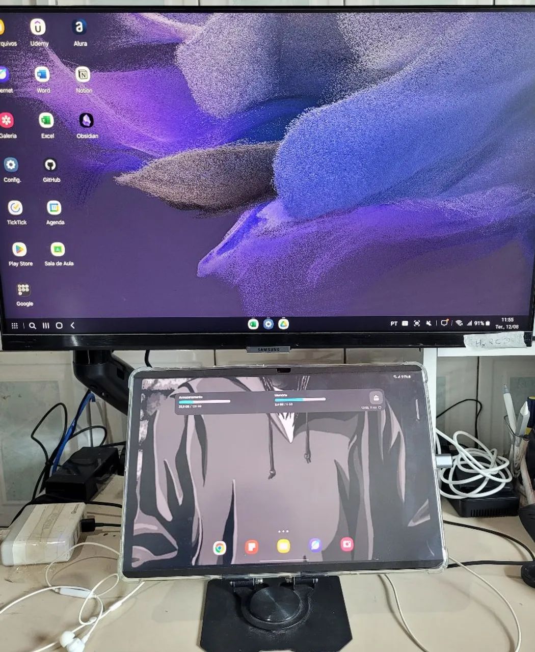 Tablet Samsung Galaxy Tab S7 FE LTE 4G 128GB, 6GB Ram, 12,4" - Foto 5