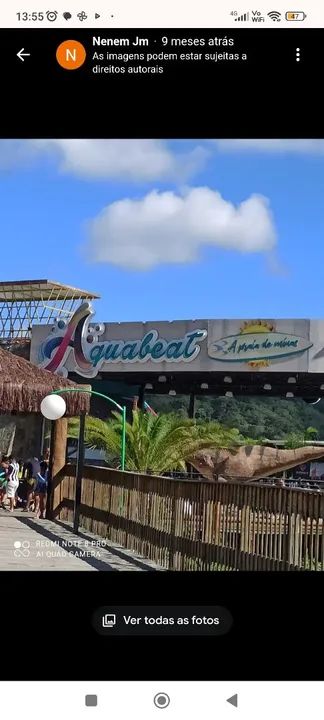 Vendo minha Cota para 3 pessoas - Clube Aqua Beach ( Parcelo em 18x cartão)