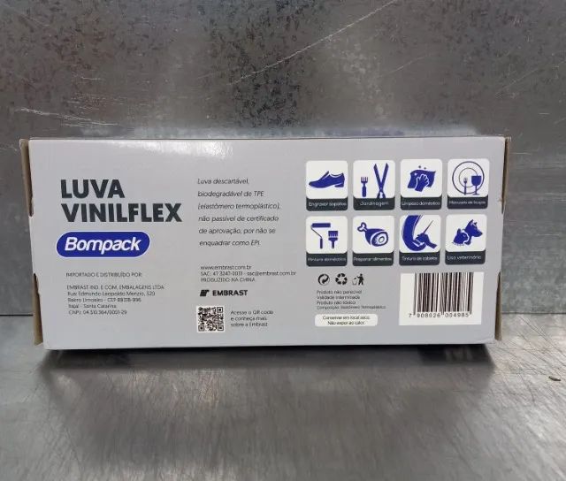 Luva Vinilflex Cx 100un NOVA - Foto 5