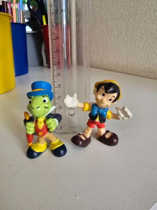 Bonecos Pinocchio e Grilo Falante - Disney - Foto 2