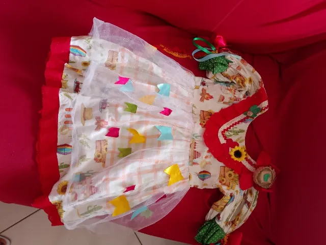 Vestido junino infantil