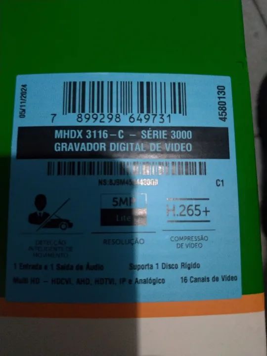 Gravador Digital Intelbras modelo 16 canais 3316 c - Foto 2