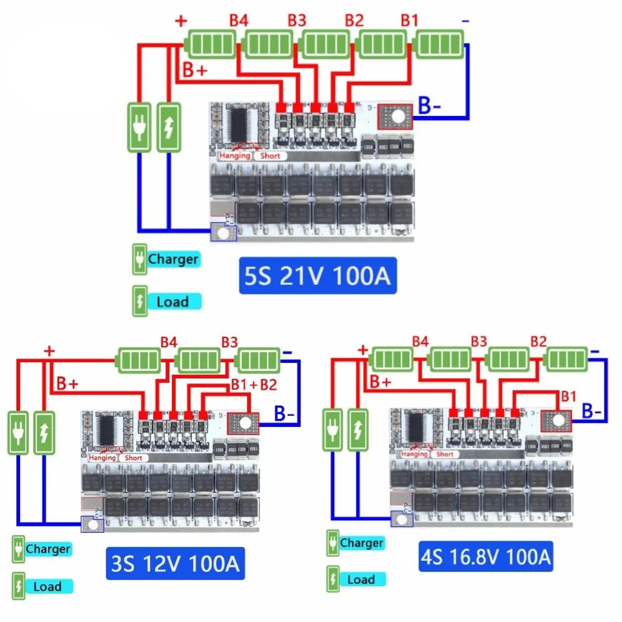 Placa bms 5s 100a para 21 - 24v - Foto 5