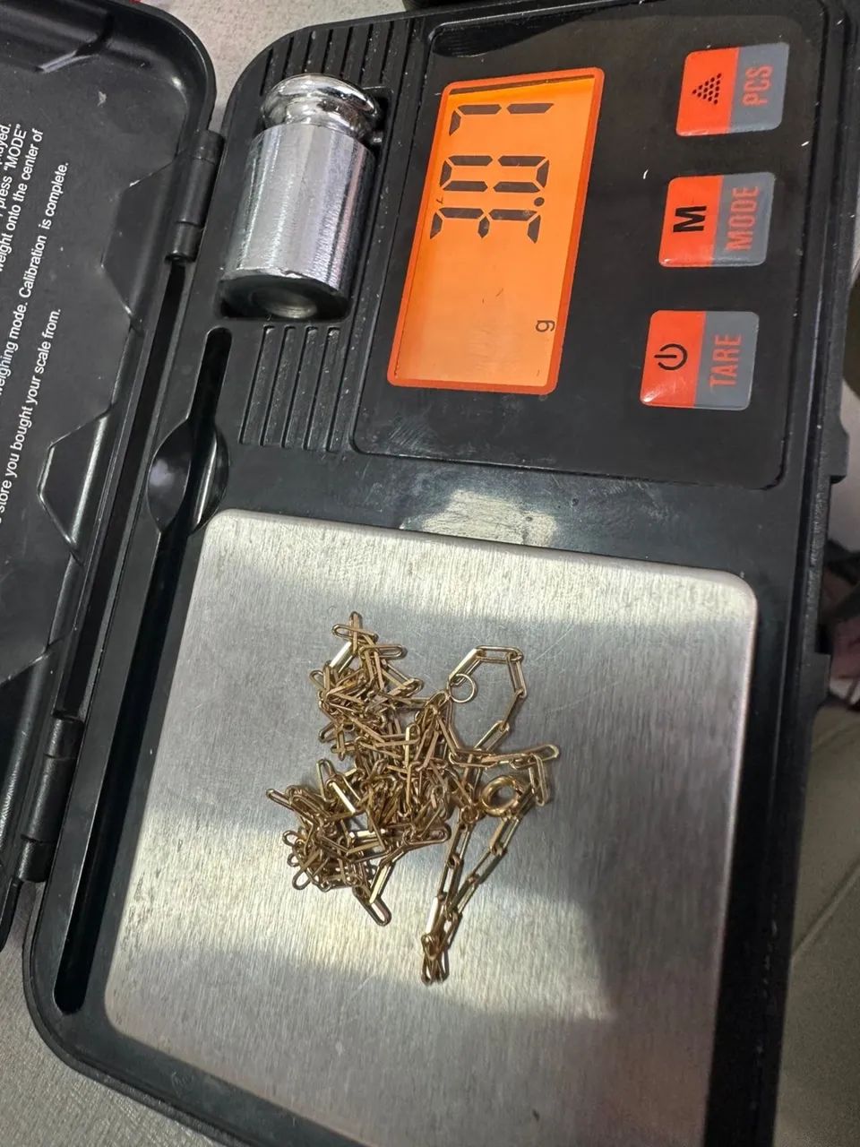 Corrente Tijolinho de ouro 3.07g 18k procedência garantia eterna - Foto 2