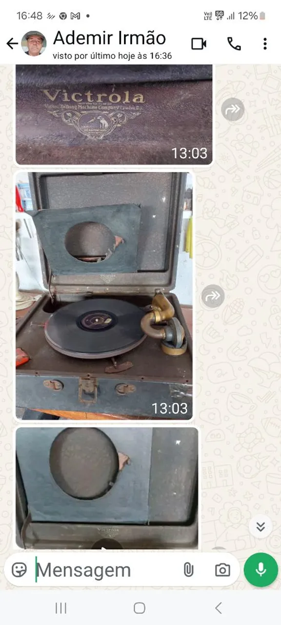 Vitrola antiga Victrola - Colecionadores