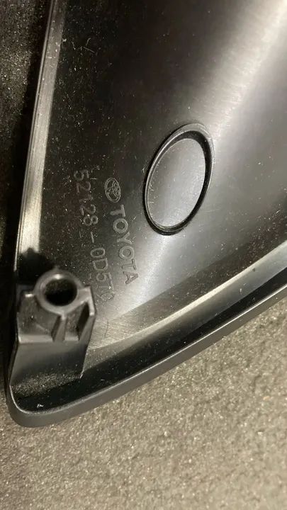 Par Moldura preta do farol de milha Toyota Yaris 2018 a 2022 Original - Foto 7