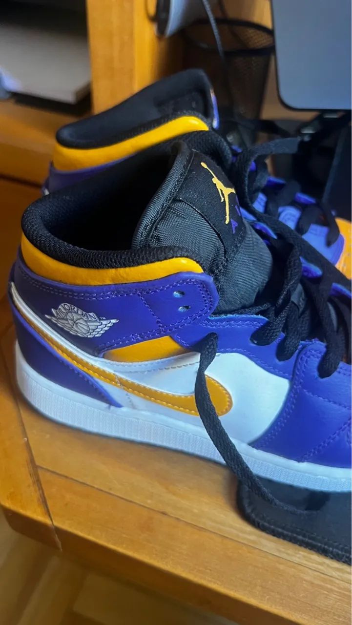 Nike air jordan 1 mid lakers  - Foto 4