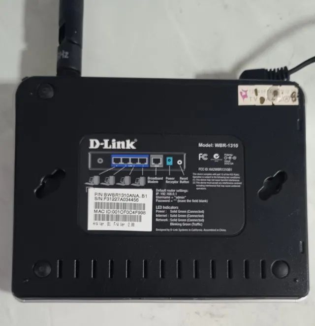 Modem D-Link Roteador WBR-1319 - Usado - Amplificador de Sinal- Em Perfeito Estado - Foto 3