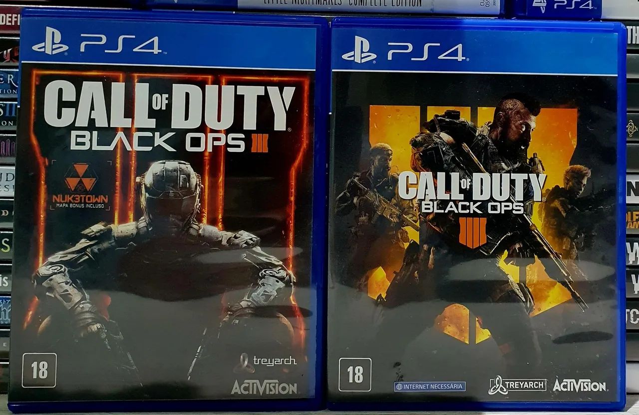 Jogos Ps4 Combo Call Of Duty Black Ops 3 + Black Ops 4 (Em Português)