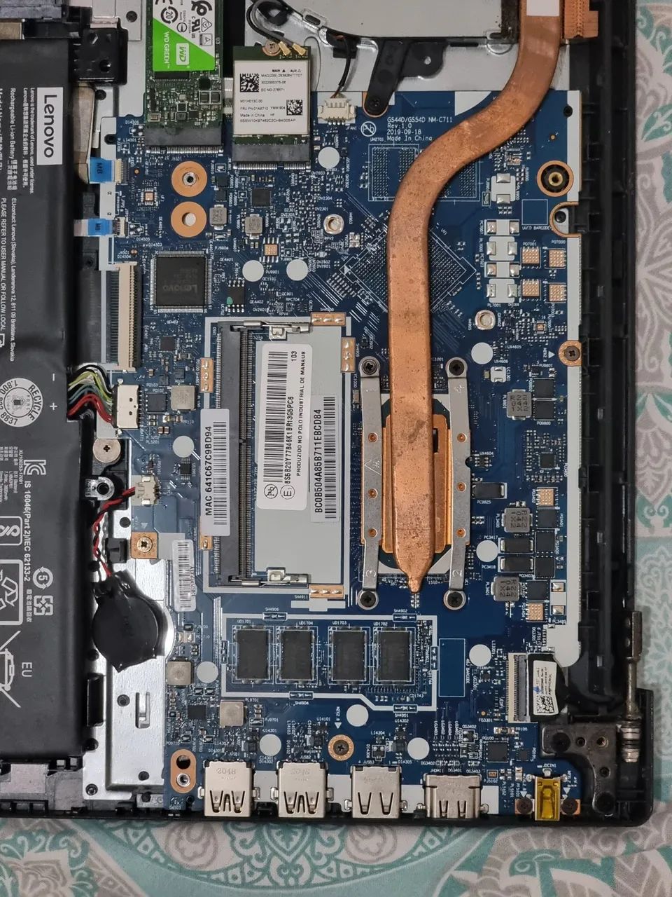 Placa mãe Lenovo ideapad S145 - i5 1035G1