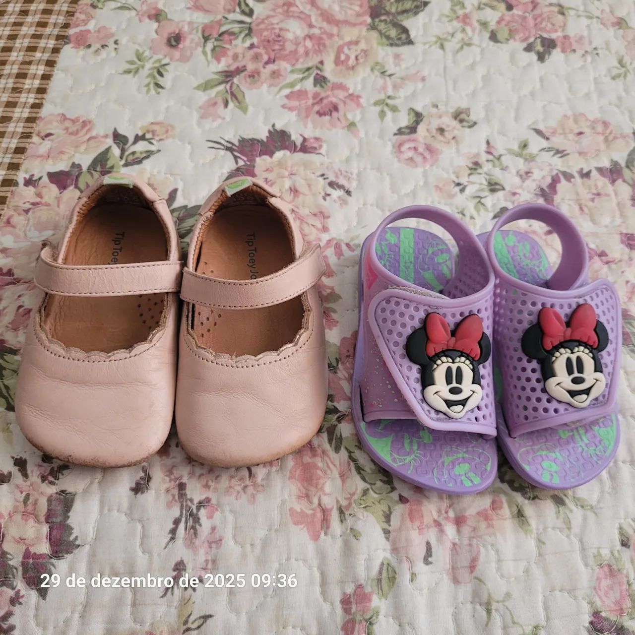 Conjunto chinela e sapatilha