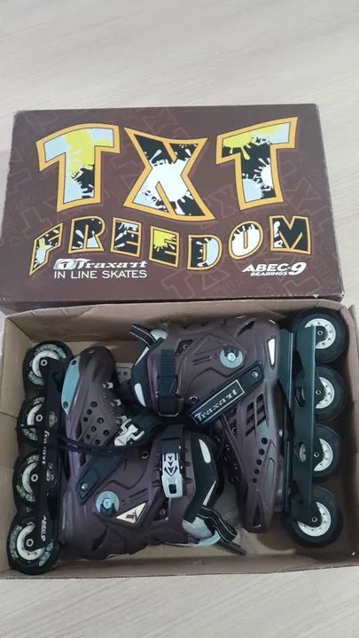 Patins Traxart Freedom Inline Freestyle 80mm ABEC-9 Cromo