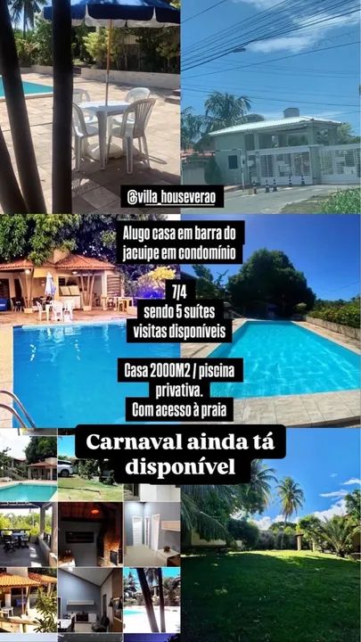 Casa para carnaval 