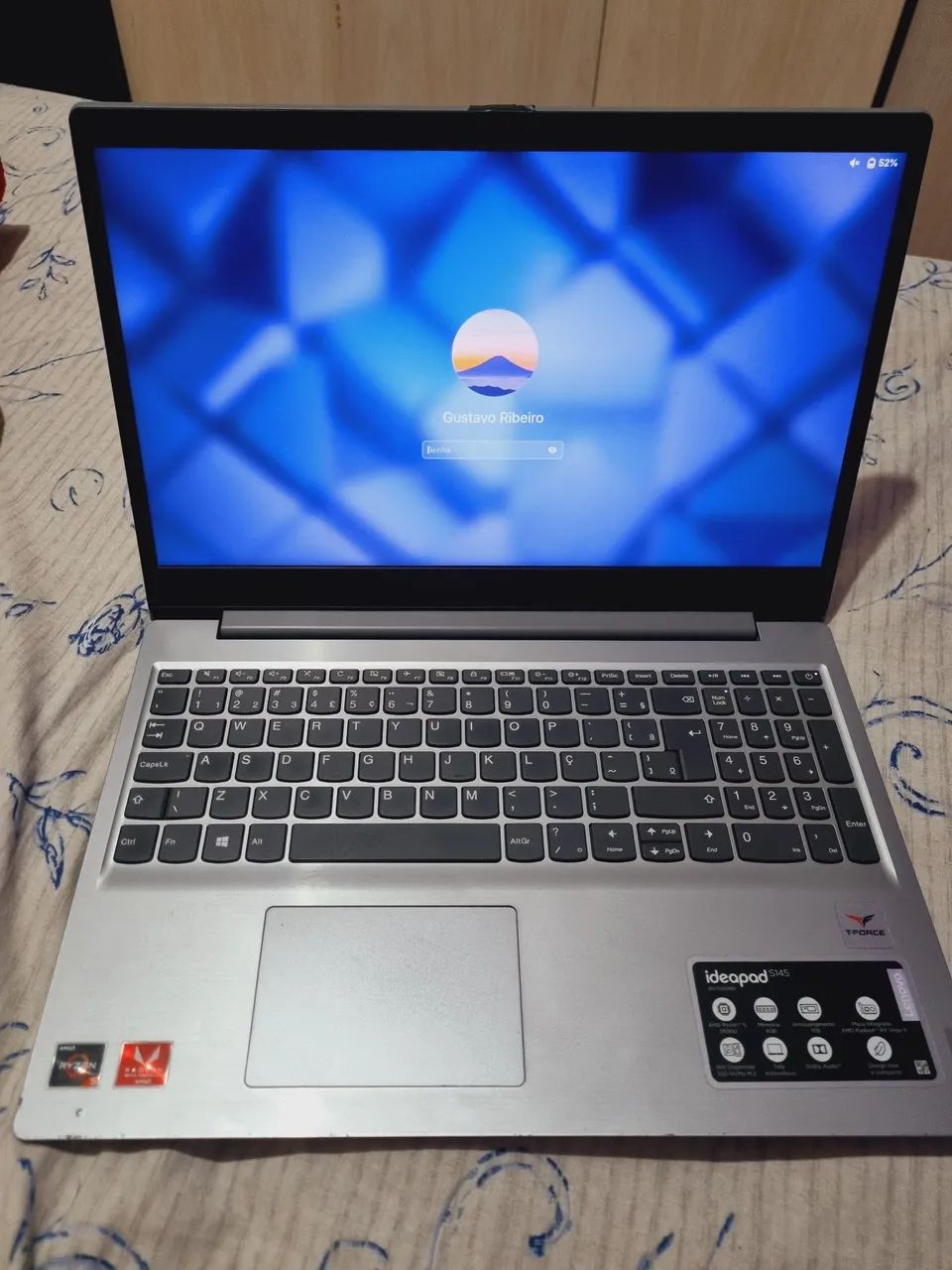 Notebook Lenovo Ideapad S145 20gb de ram Ryzen 5