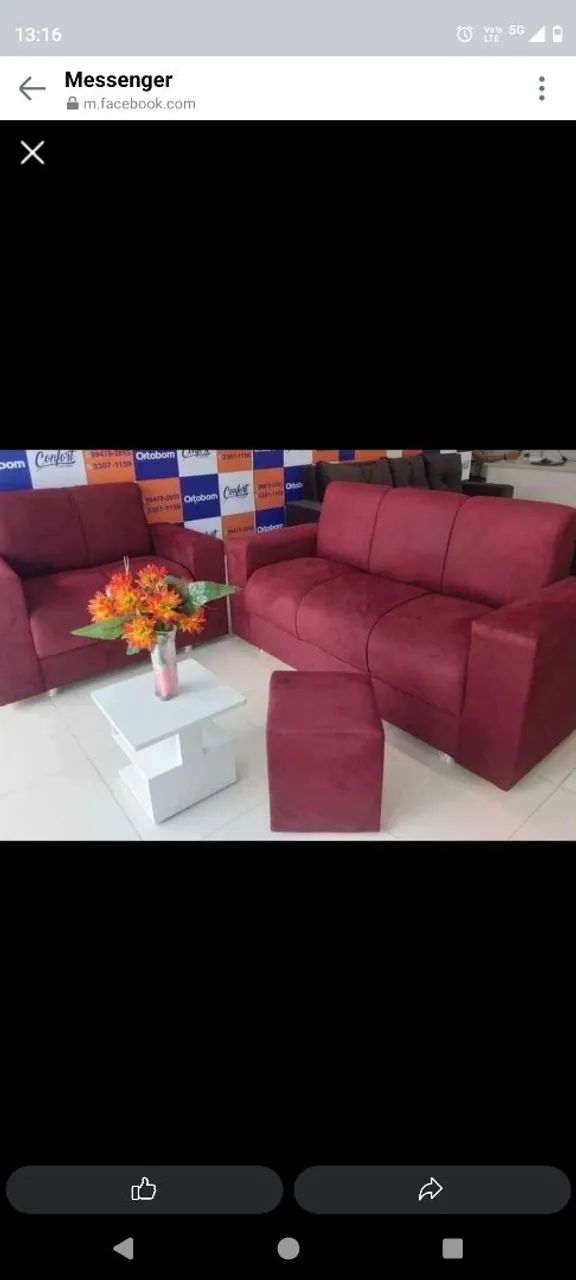 Conjunto de Sofá ENTREGA GRÁTIS 