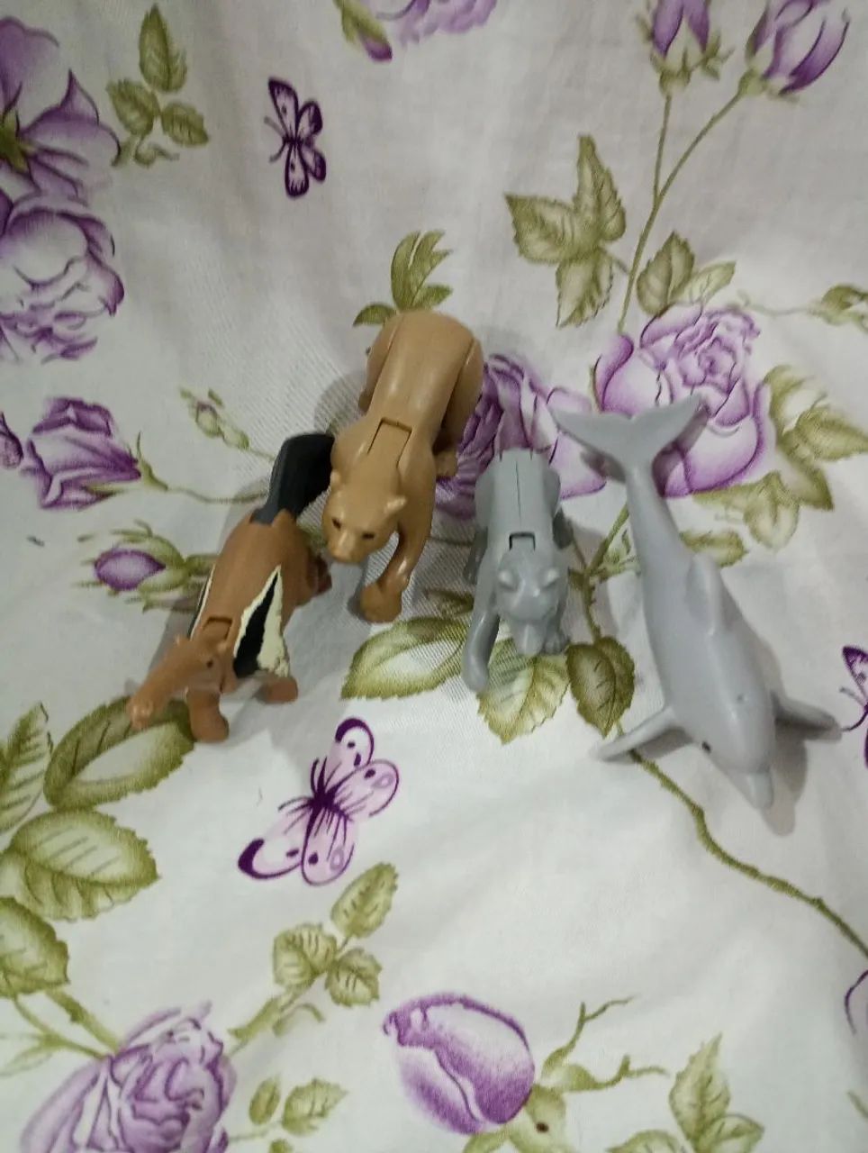 Playmobil de Animais - Urso, Anta e Golfinho