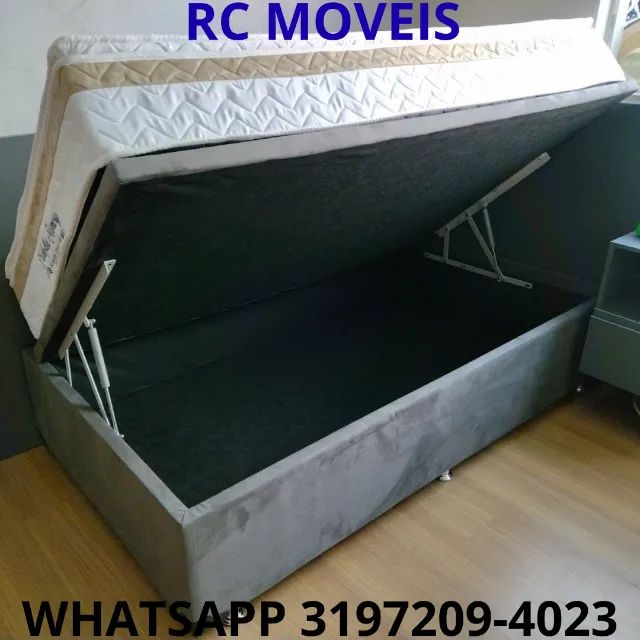 Cama Box Baú Solteiro 88x1.88 - Qualidade, Durabilidade e Praticidade