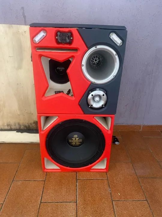 Caixa trio 4 vias toca forte  - Foto 3