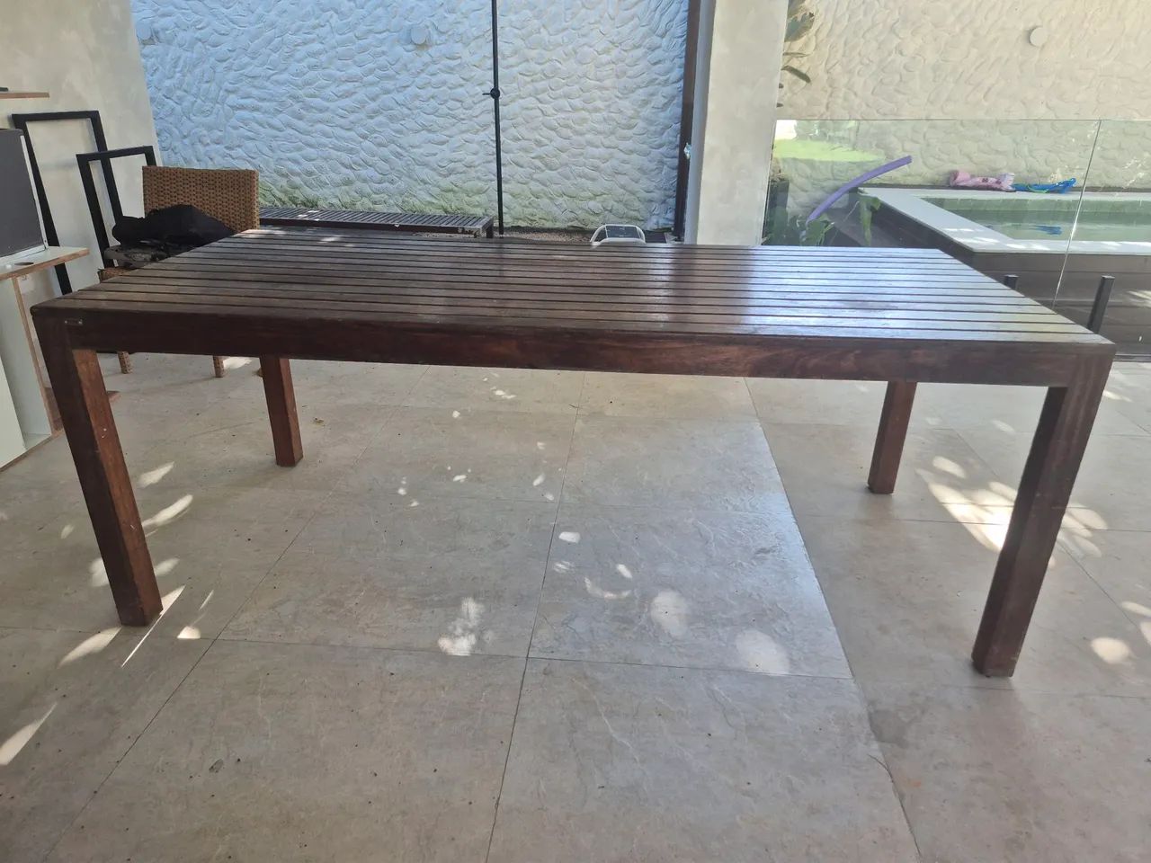 Mesa de madeira maciça para deck - Foto 3