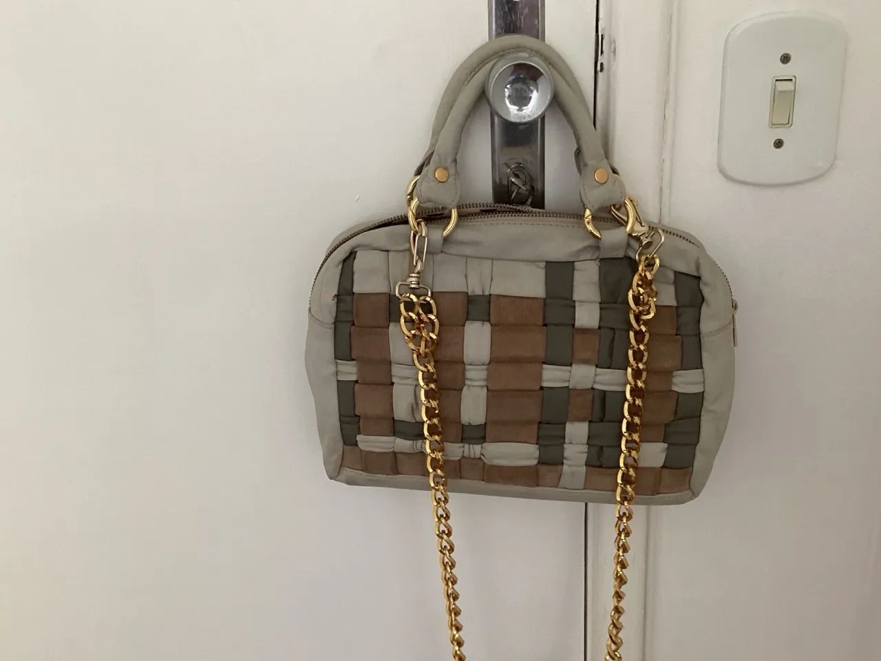 Bolsa de Couro entrelaçado Claudia Simões - Foto 2