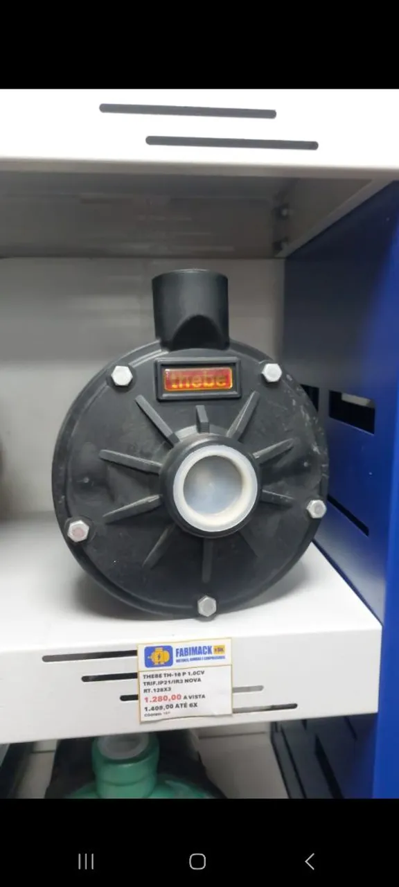 BOMBA CENTRÍFUGA 1CV TRIF 220/380V TH-16 P THEBE