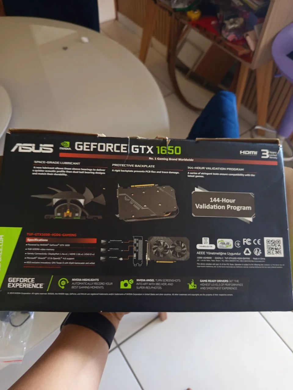 Placa de Vídeo ASUS TUF GAMING GeForce GTX 1650 4GB GDDR6. 600$ a vista, nao pago entrega - Foto 2
