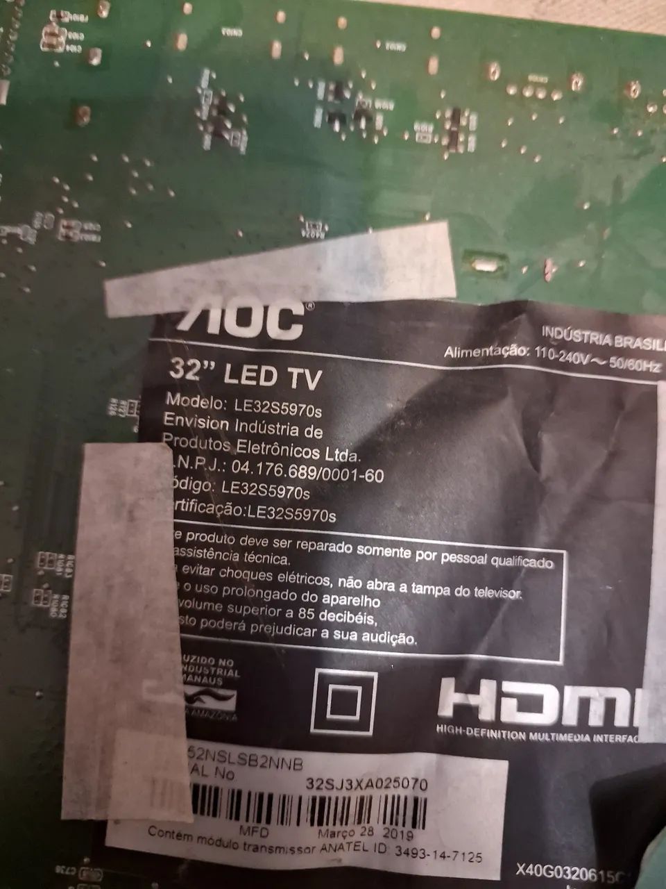 Placa principal aoc lcd32w053 - Foto 4