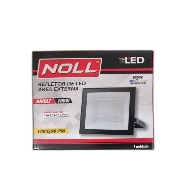 REFLETOR LED AREA EXTERNA NOLL 100W - Foto 3