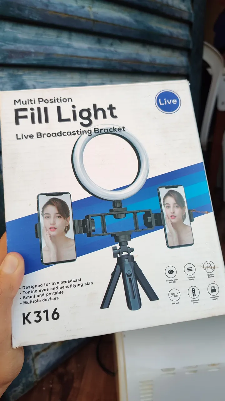 Vendo Ring Light - Fill Light multi position, live broadcasting bracket.