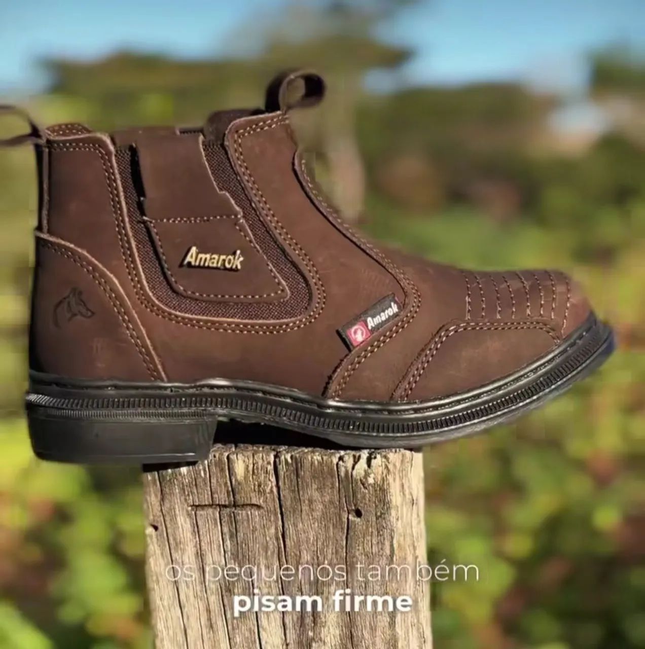 Bota Amarok Couro Marrom