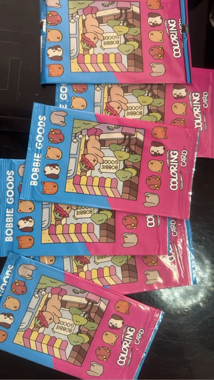 Cartelas de Desenho Bobbie Goods Coloring Card