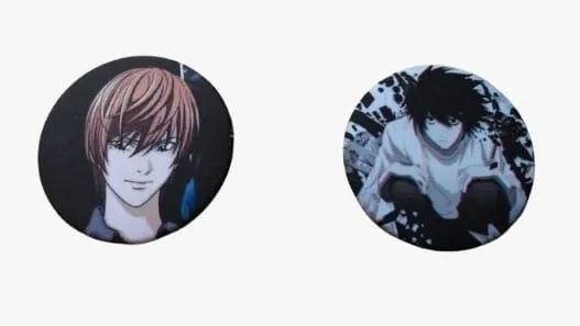 KIt 2 Bottons Anime Death Note Modelo Soft