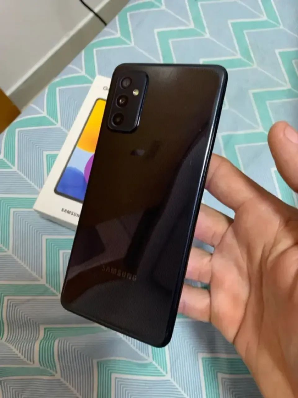 galaxy samsung M52 com nota fiscal e carregador