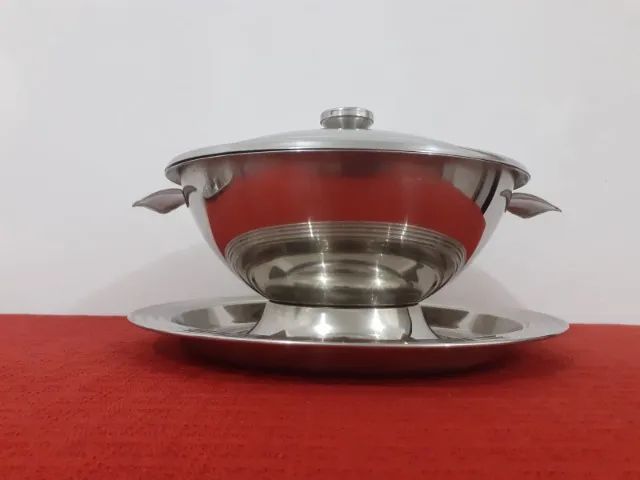 Sopeira Inox Tramontina com Tampa e Base