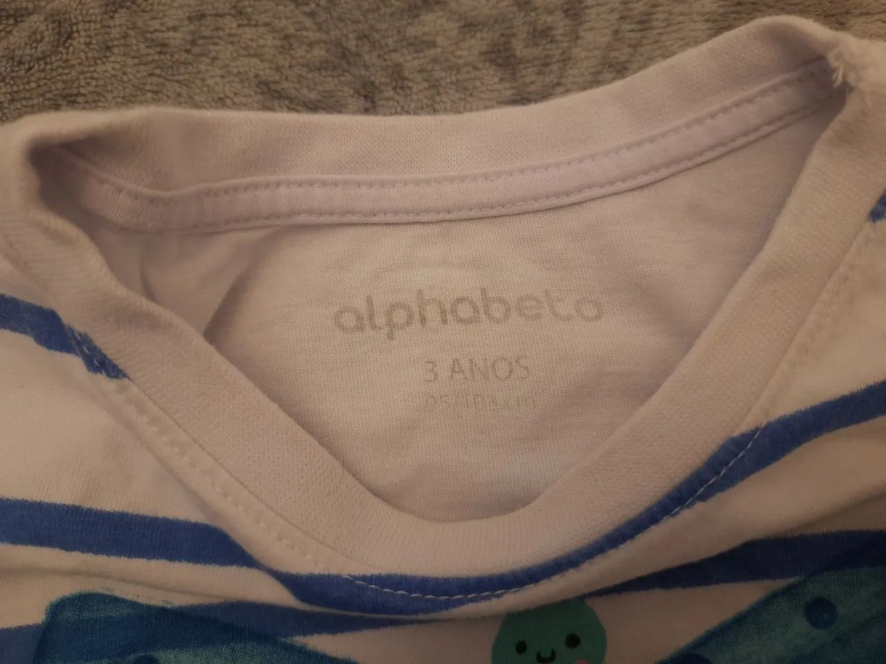 Conjunto de roupas infantis estilosas marca Alphabeto - Foto 3